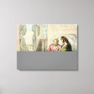 Lienzo El Harem, platea 1 de 'ilustraciones del constante