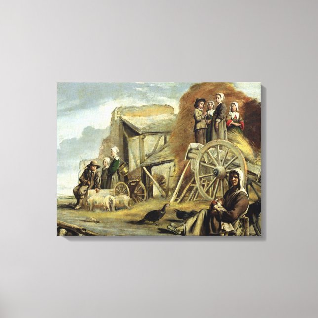 Lienzo El Haycart, o el regreso de Haymake, 1641 (Anverso)