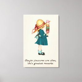 Lienzo El helado de Isabel