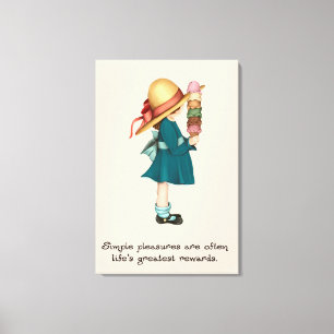 Lienzo El helado de Isabel