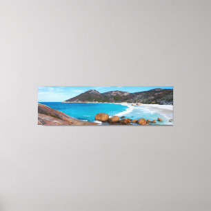 Lienzo El hermoso océano azul y la perfecta playa blanca