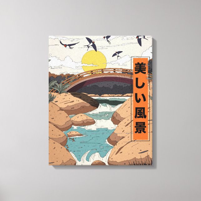 Lienzo El hermoso paisaje (Anverso)