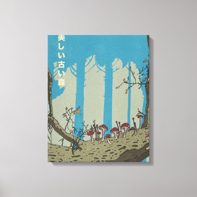 Lienzo El hermoso y antiguo bosque (Anverso)