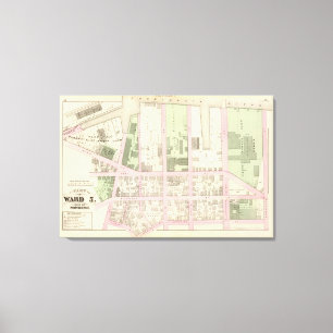 Lienzo El hierro de la calle del punto trabaja la