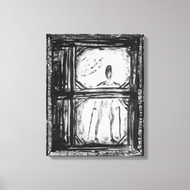 Lienzo El hombre golpeado (Anverso)