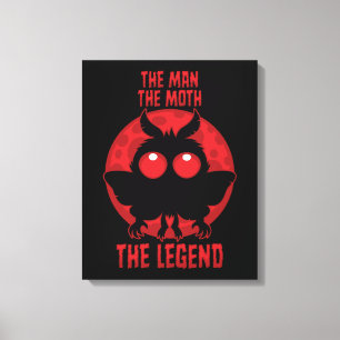 Lienzo El Hombre, La Polilla, La Leyenda - Mothman Mítico