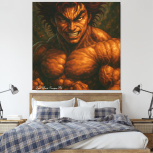 Lienzo El hombre más fuerte del mundo