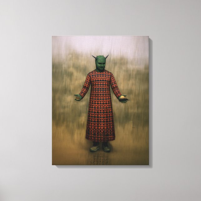 Lienzo El hombre oscuro (Anverso)
