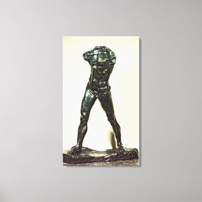 Lienzo El hombre que camina, 1877 (bronce) (Anverso)