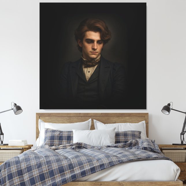 Lienzo El hombre victoriano (Insitu(Dormitorio))