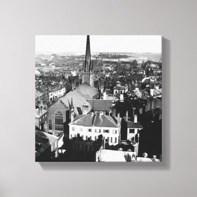 Lienzo El imperio ornamentado de una iglesia en Boston (Anverso)