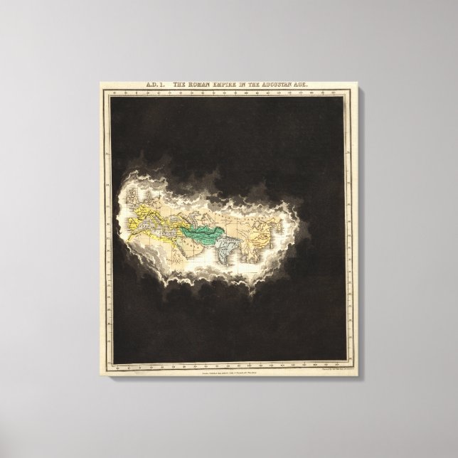 Lienzo El Imperio Romano En La Era Augustana 1 AD (Anverso)