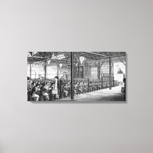 Lienzo El interior de la Real Escuela Libre (Anverso)