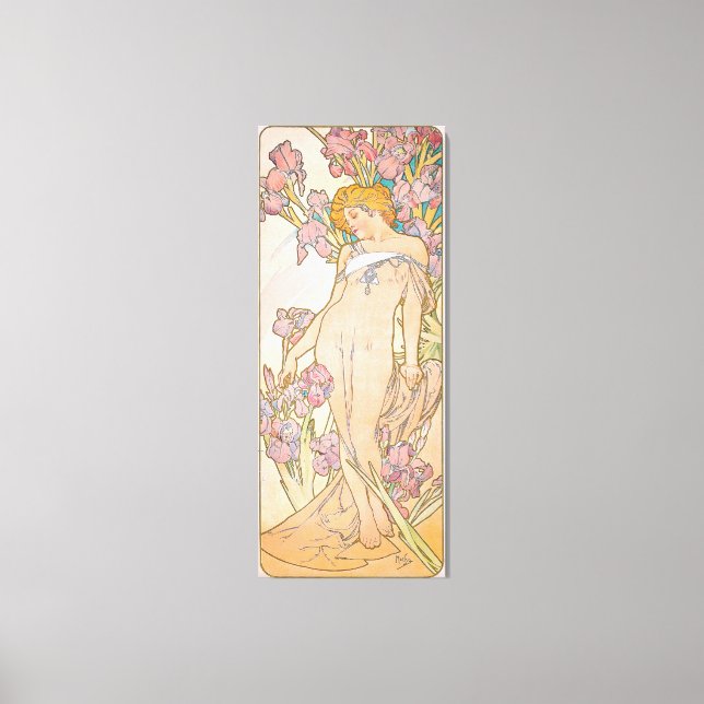 Lienzo El Iris (1897) de Alphonse Mucha (Anverso)