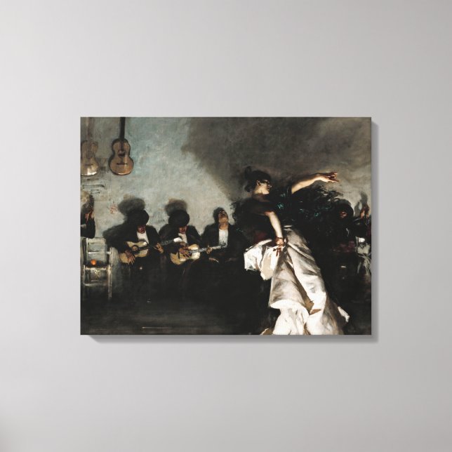 Lienzo El Jaleo, 1882 por John Singer Sargent (Anverso)