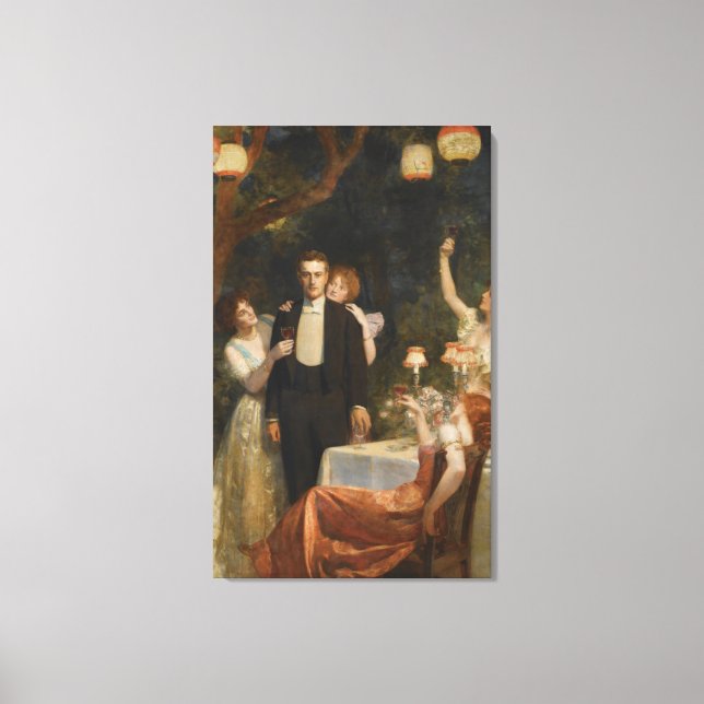 Lienzo El Jardín de Armida (por John Collier) (Anverso)