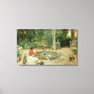 Lienzo El jardín de flores, 1899 (aceite en lona)