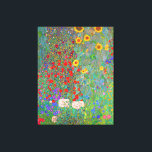 Lienzo El jardín de la granja Gustav Klimt con girasoles<br><div class="desc">Jardín de Granjas de Gustav Klimt con canvas de girasoles impreso .</div>