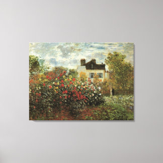 Lienzo El jardín de Monet en Argenteuil de Claude Monet