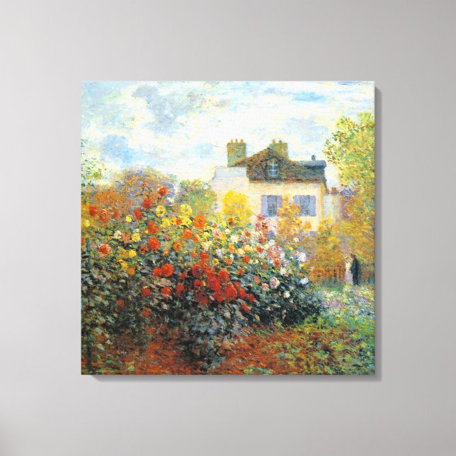Lienzo El Jardín del Monet en el Bella Artes Argenteuil (Anverso)