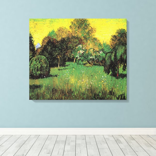 Lienzo El Jardín del Poeta por Vincent van Gogh (Insitu (piso de madera))