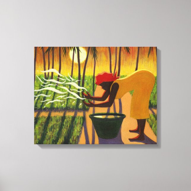 Lienzo El jardín espiritual 2007 (Anverso)