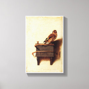 Lienzo El jilguero de Carel Fabritius
