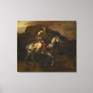 Lienzo El jinete polaco de Rembrandt van Rijn