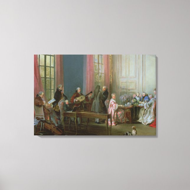 Lienzo El joven Mozart en el clavicordio (Anverso)
