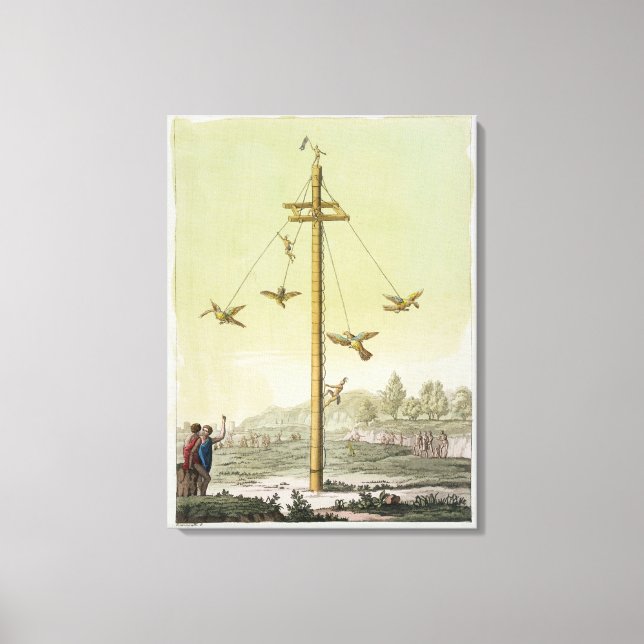 Lienzo El juego volador, de 'Le Costume Ancien et Modern (Anverso)