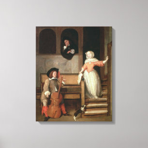 Lienzo El jugador del violoncelo, c.1700 (aceite en lona)