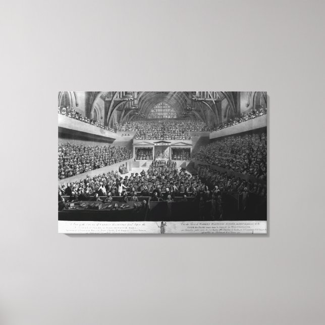 Lienzo El juicio de Warren Hastings (Anverso)