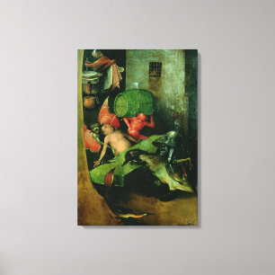 Lienzo El juicio pasado: Detalle del barril