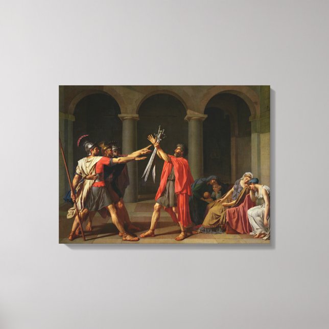 Lienzo El juramento de Horatii, 1784 (Anverso)