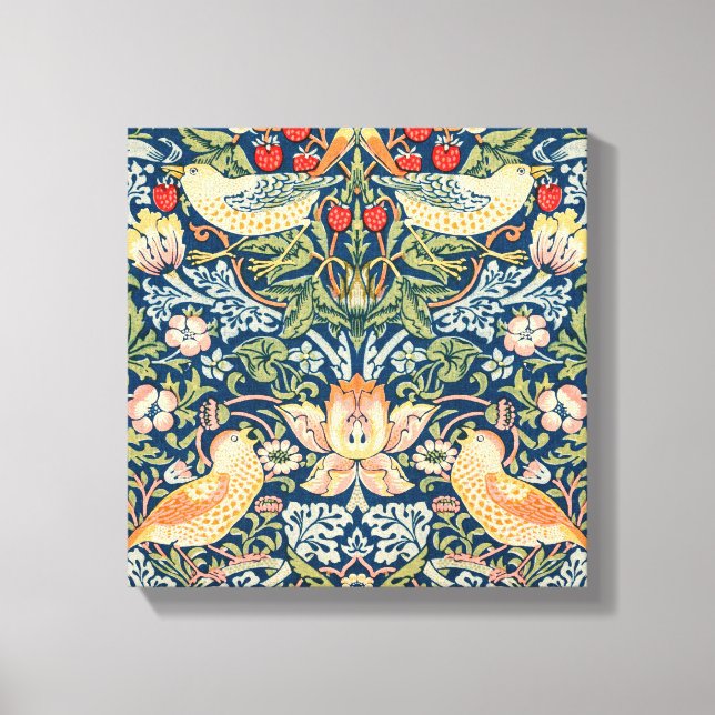Lienzo El ladrón de fresas de William Morris (Anverso)