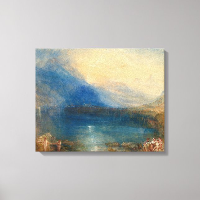 Lienzo El lago de Zug Joseph Mallord William Turner (Anverso)
