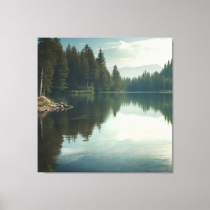Lienzo El Lago Tranquilo