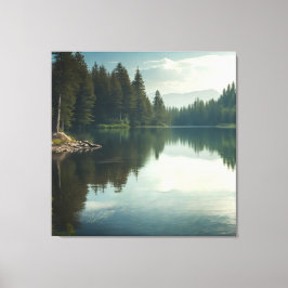 Lienzo El Lago Tranquilo
