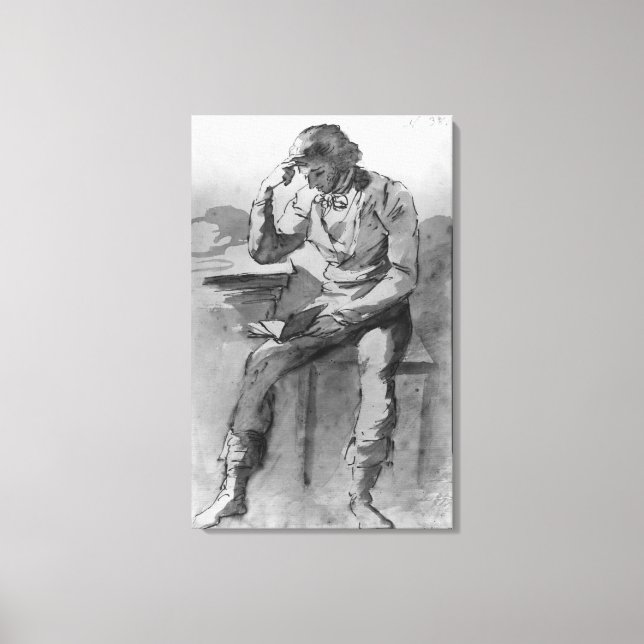 Lienzo El lector (Anverso)