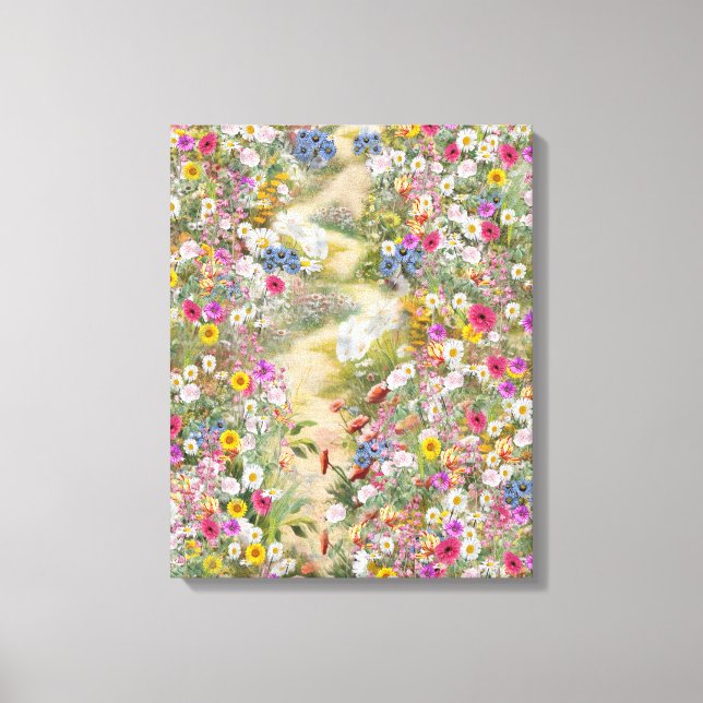 Lienzo el lenguaje de las flores (Anverso)