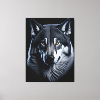 Lienzo El lobo ártico