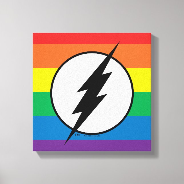 Lienzo El logo de Flash Rainbow (Anverso)