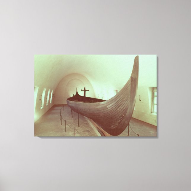 Lienzo El longship de Gokstad (madera) (Anverso)