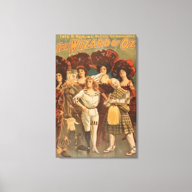 Lienzo "El mago de Oz" Poster de teatro musical #1 (Anverso)