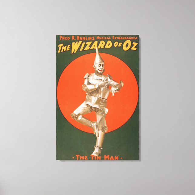 Lienzo "El mago de Oz" Poster de teatro musical #2 (Anverso)