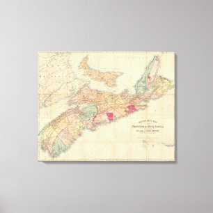 Lienzo El mapa de Mackinlay de la provincia de Nueva