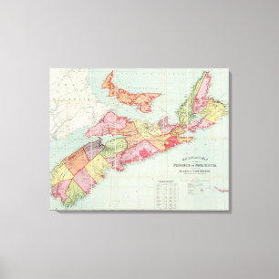 Lienzo El mapa de Mackinlay de la provincia de Nueva