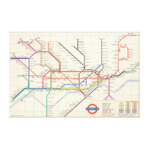 Lienzo El mapa subterráneo de Londres