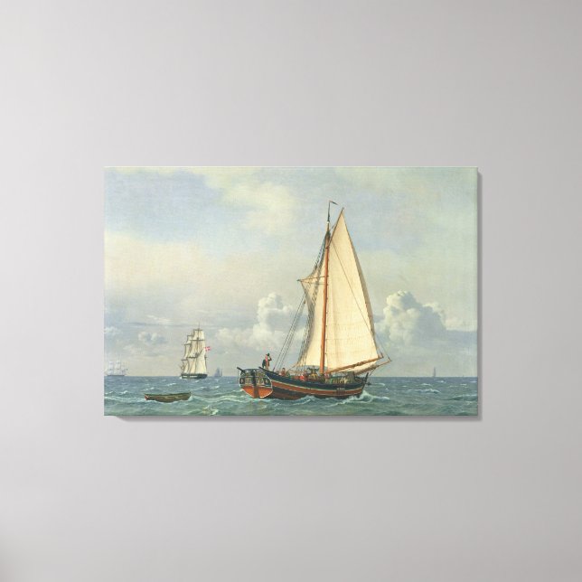 Lienzo El mar, 1831 (Anverso)