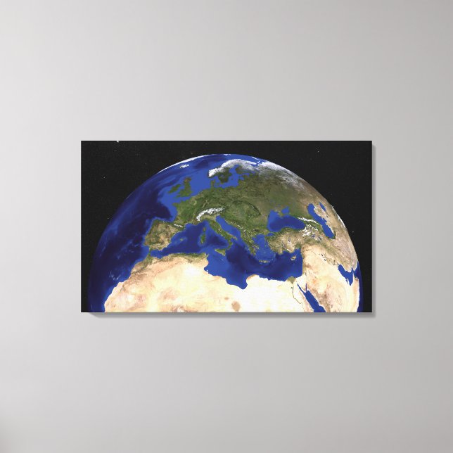 Lienzo El mármol azul de la nueva generación Tierra 7 (Anverso)